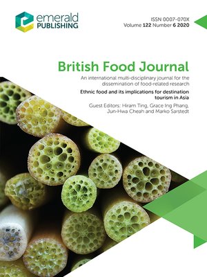 cover image of British Food Journal, Volume 122, Number 6